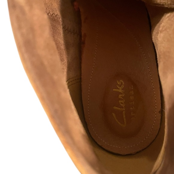 Clarks Brown Suede Ankle Booties - Picture 6 of 6